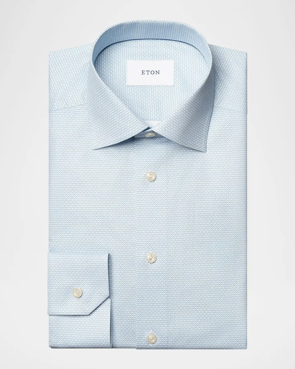 Eton Men's Signature Twill Contemporary-Fit Dress Shirt | Thumbnail 2 Eton Men's Signature Twill Contemporary-Fit Dress Shirt | Thumbnail 2