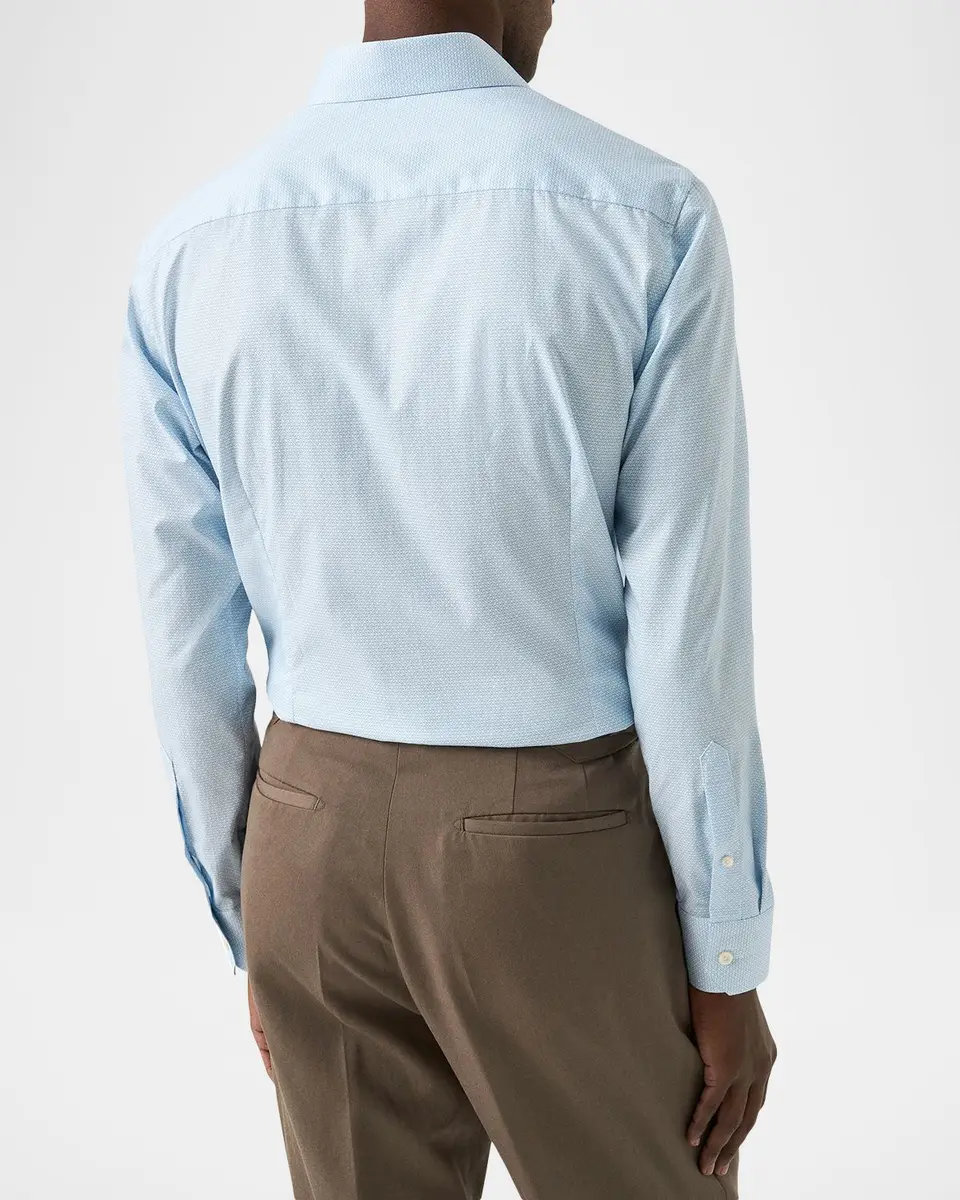 Eton Men's Signature Twill Contemporary-Fit Dress Shirt | Thumbnail 3 Eton Men's Signature Twill Contemporary-Fit Dress Shirt | Thumbnail 3
