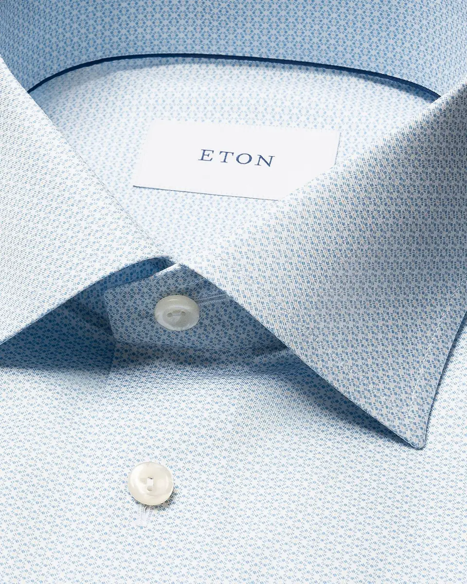 Eton Men's Signature Twill Contemporary-Fit Dress Shirt | Thumbnail 6 Eton Men's Signature Twill Contemporary-Fit Dress Shirt | Thumbnail 6