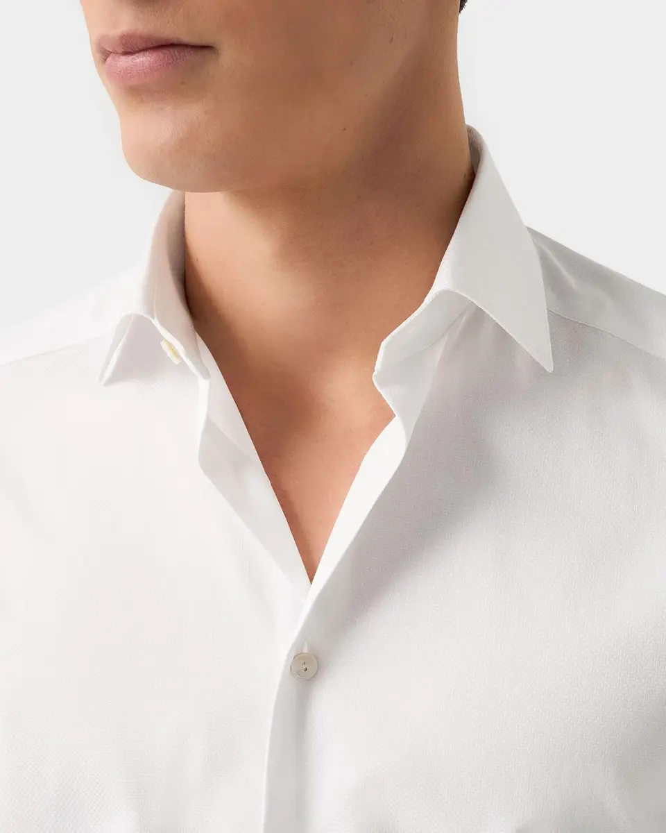 Eton Men's Elevated Semi Solid Cotton Dress Shirt | Thumbnail 5 Eton Men's Elevated Semi Solid Cotton Dress Shirt | Thumbnail 5
