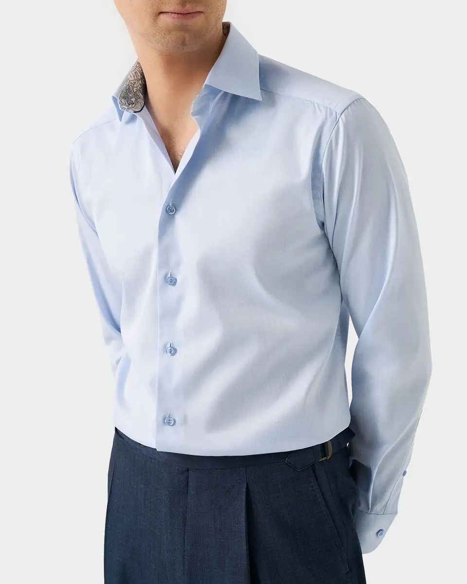 Eton Men's Signature Twill Contemporary-Fit Dress Shirt | Thumbnail 4 Eton Men's Signature Twill Contemporary-Fit Dress Shirt | Thumbnail 4