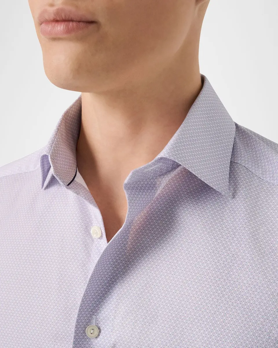Eton Men's Micro-Floral Signature Twill Dress Shirt | Thumbnail 5 Eton Men's Micro-Floral Signature Twill Dress Shirt | Thumbnail 5