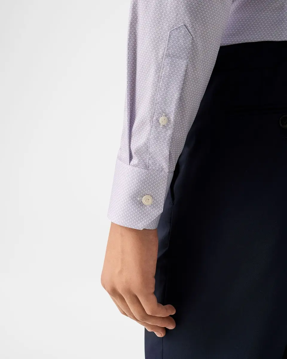 Eton Men's Micro-Floral Signature Twill Dress Shirt | Thumbnail 8 Eton Men's Micro-Floral Signature Twill Dress Shirt | Thumbnail 8