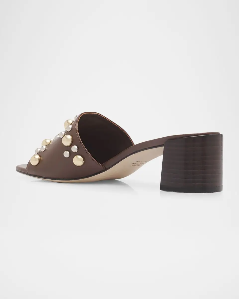 Stuart Weitzman 50mm Perry Embellished Leather Slide Sandals | Thumbnail 4 Stuart Weitzman 50mm Perry Embellished Leather Slide Sandals | Thumbnail 4