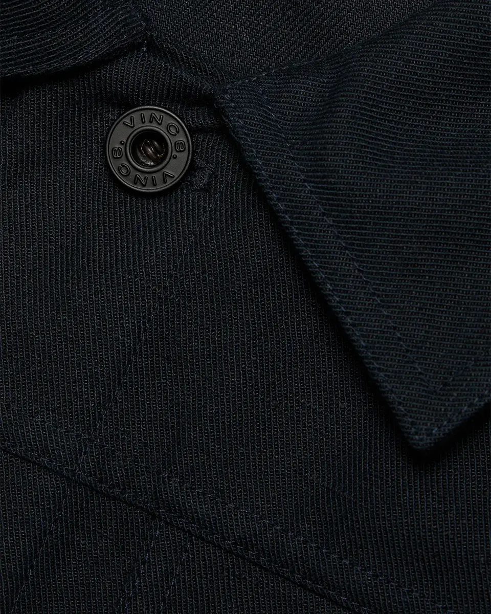 Vince Men's Pleated Cotton-Linen Trucker Jacket | Thumbnail 6 Vince Men's Pleated Cotton-Linen Trucker Jacket | Thumbnail 6