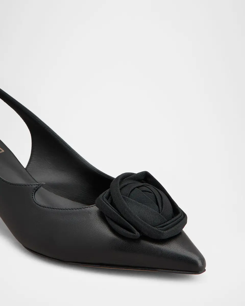 Roger Vivier I Love Rose Vivier 45mm Leather Slingback Pumps | Thumbnail 5 Roger Vivier I Love Rose Vivier 45mm Leather Slingback Pumps | Thumbnail 5
