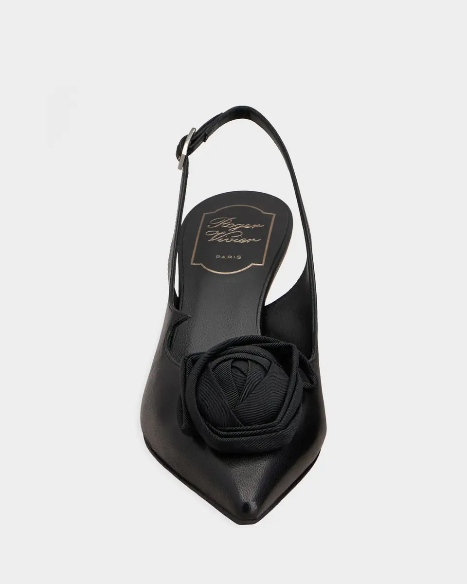 Roger Vivier I Love Rose Vivier 45mm Leather Slingback Pumps | Thumbnail 6 Roger Vivier I Love Rose Vivier 45mm Leather Slingback Pumps | Thumbnail 6