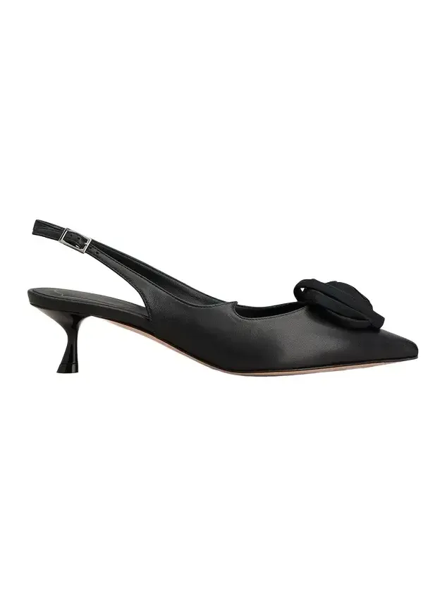 Roger Vivier I Love Rose Vivier 45mm Leather Slingback Pumps | Thumbnail 1 Roger Vivier I Love Rose Vivier 45mm Leather Slingback Pumps | Thumbnail 1