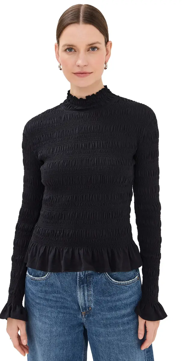 Merlette Kantor Jersey Top Black | Image 1 Merlette Kantor Jersey Top Black | Image 1