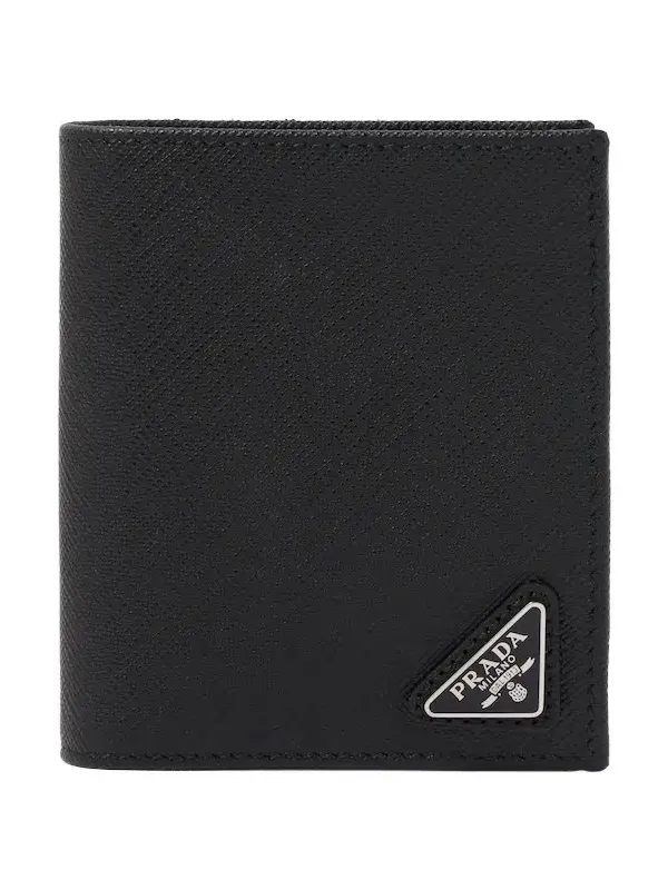 Prada Logo Saffiano leather wallet