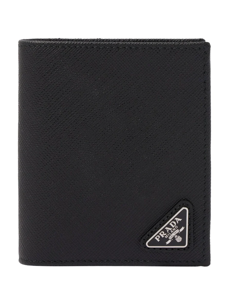 Prada Logo Saffiano leather wallet