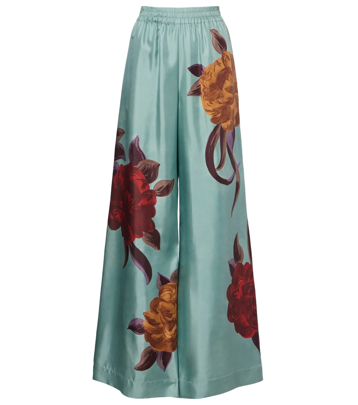 Floral silk palazzo pants Floral silk palazzo pants