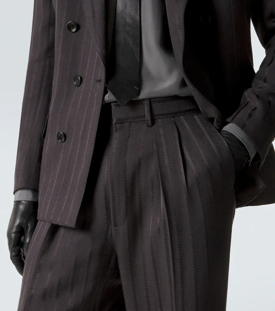 Tom Ford Striped jacquard straight pants | Thumbnail 2 Tom Ford Striped jacquard straight pants | Thumbnail 2