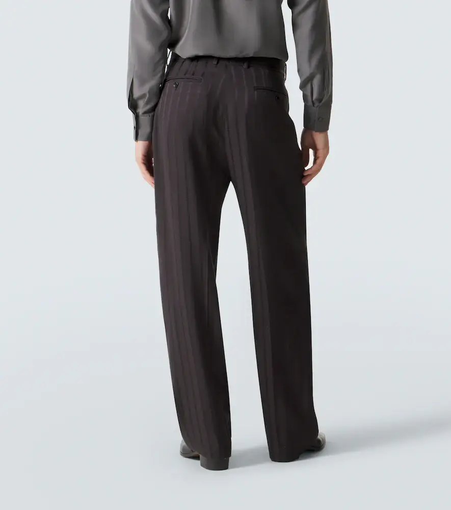 Tom Ford Striped jacquard straight pants | Thumbnail 3 Tom Ford Striped jacquard straight pants | Thumbnail 3