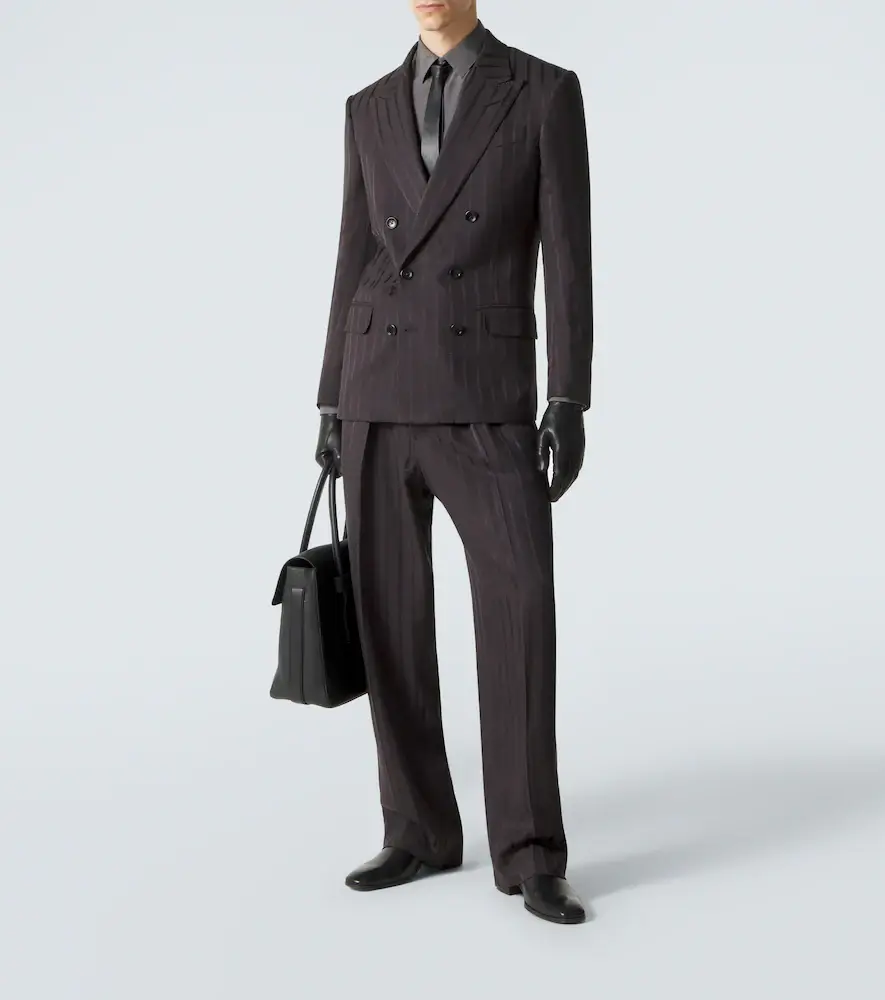 Tom Ford Striped jacquard straight pants | Thumbnail 4 Tom Ford Striped jacquard straight pants | Thumbnail 4