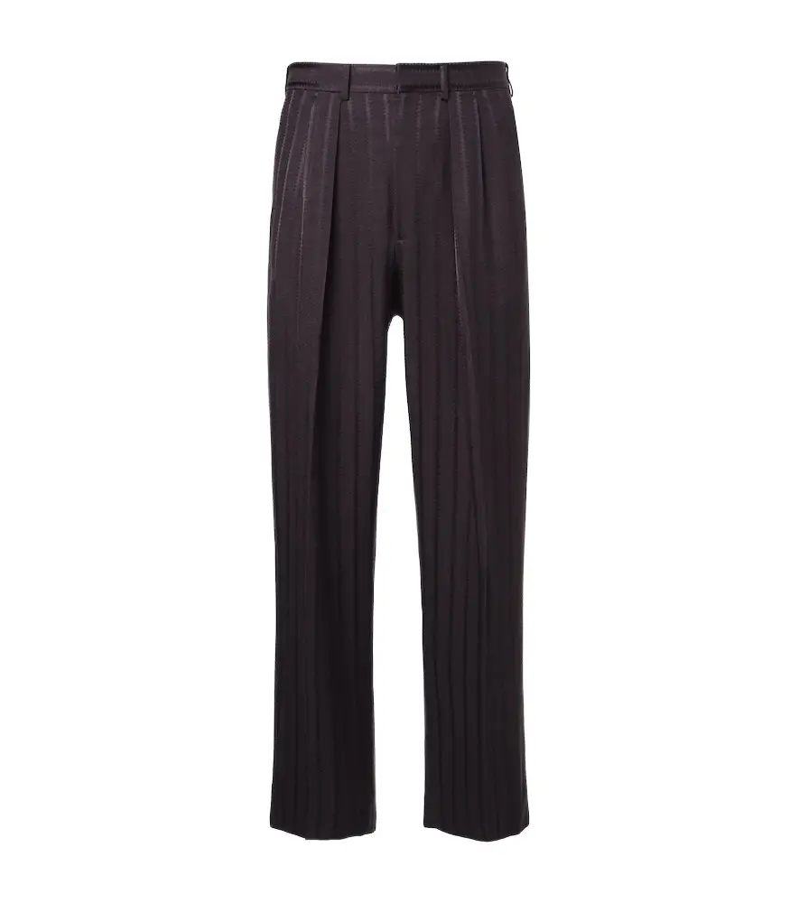 Tom Ford Striped jacquard straight pants