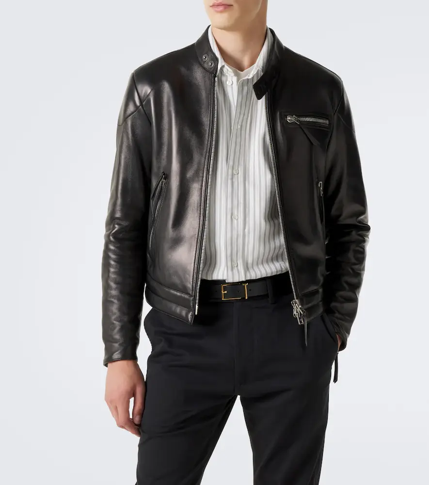 Tom Ford Leather biker jacket | Thumbnail 2