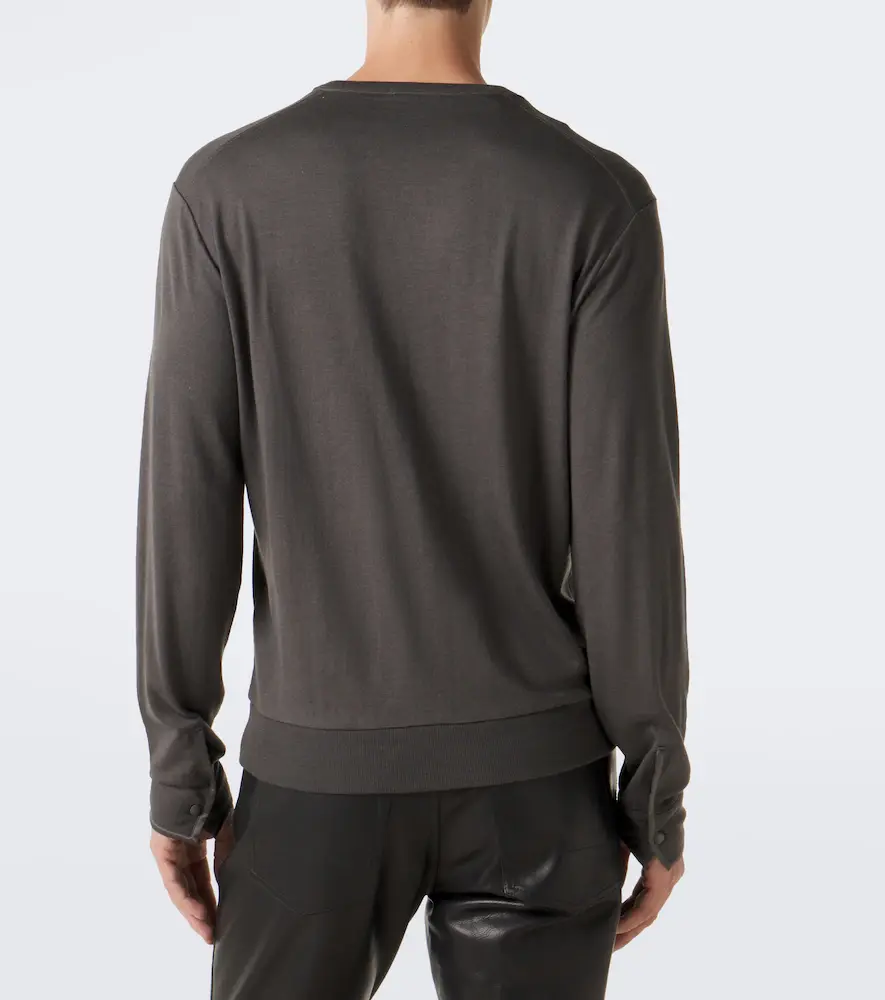 Tom Ford Wool, cashmere, and silk Henley shirt | Thumbnail 5