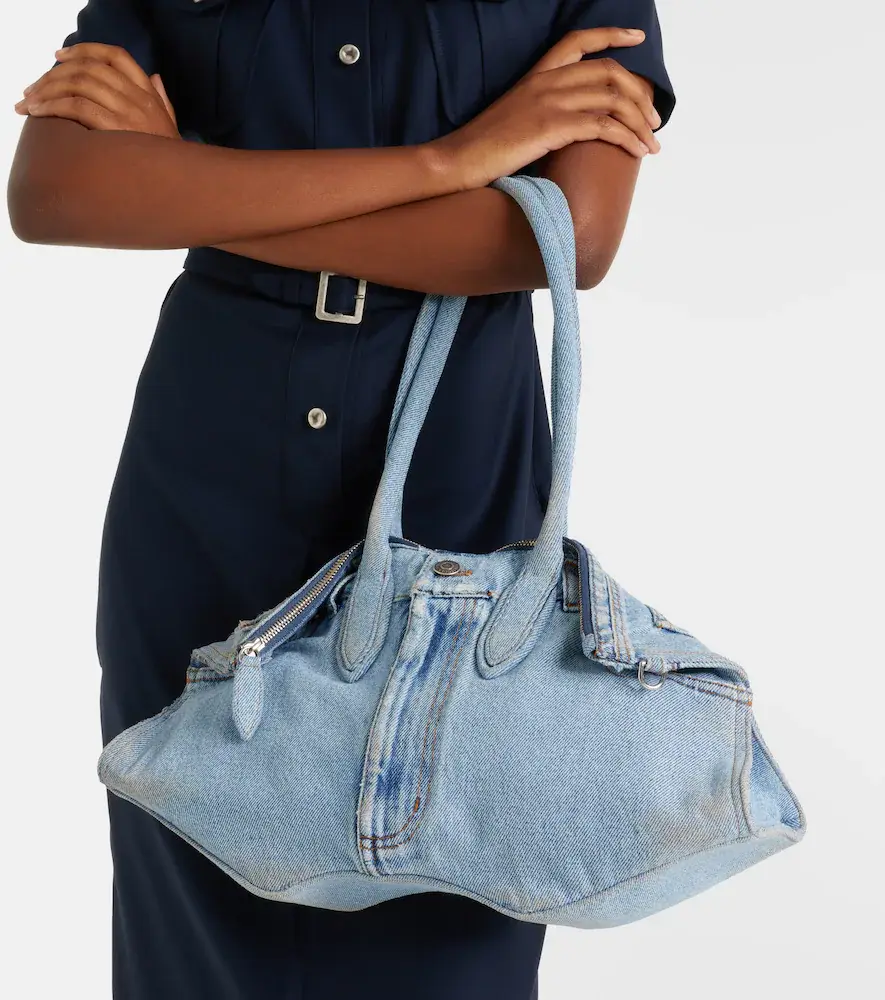 Alexander McQueen Manta Medium denim shoulder bag | Thumbnail 2 Alexander McQueen Manta Medium denim shoulder bag | Thumbnail 2