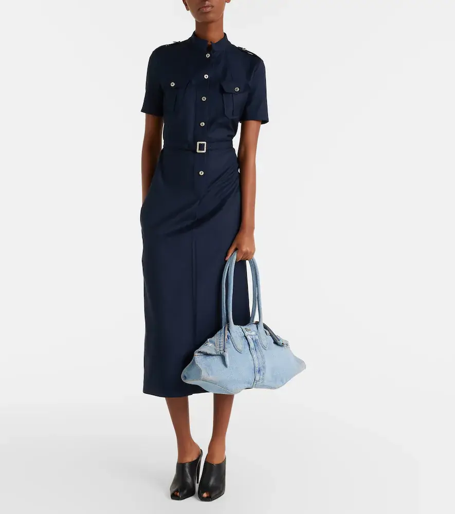 Alexander McQueen Manta Medium denim shoulder bag | Thumbnail 4 Alexander McQueen Manta Medium denim shoulder bag | Thumbnail 4