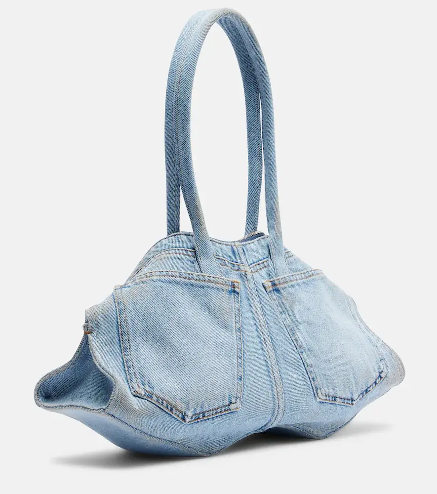 Alexander McQueen Manta Medium denim shoulder bag | Thumbnail 5 Alexander McQueen Manta Medium denim shoulder bag | Thumbnail 5