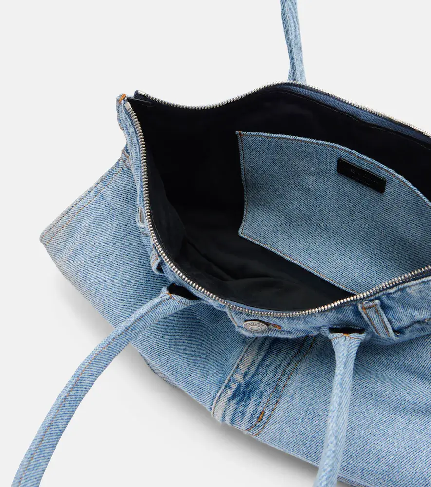 Alexander McQueen Manta Medium denim shoulder bag | Thumbnail 6 Alexander McQueen Manta Medium denim shoulder bag | Thumbnail 6