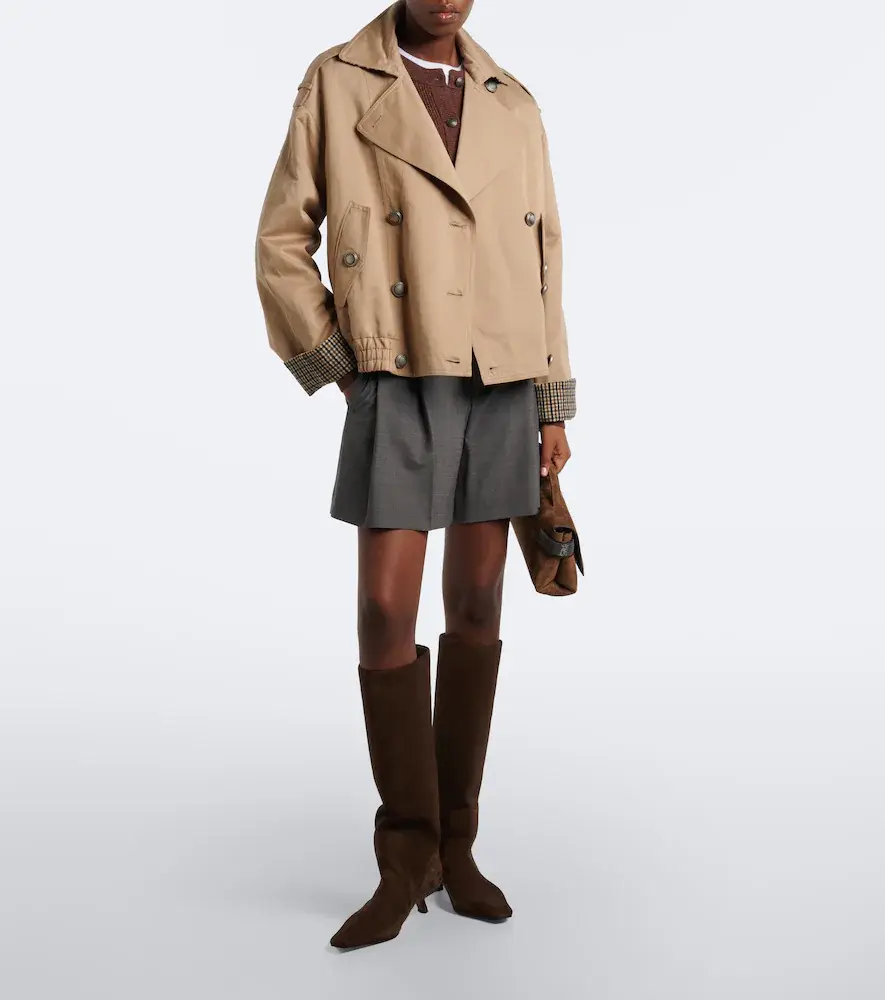 Brunello Cucinelli Monili suede knee-high boots | Thumbnail 5