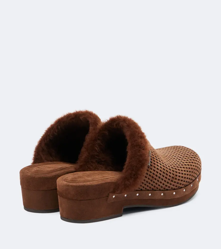Brunello Cucinelli Monili suede clogs | Thumbnail 2