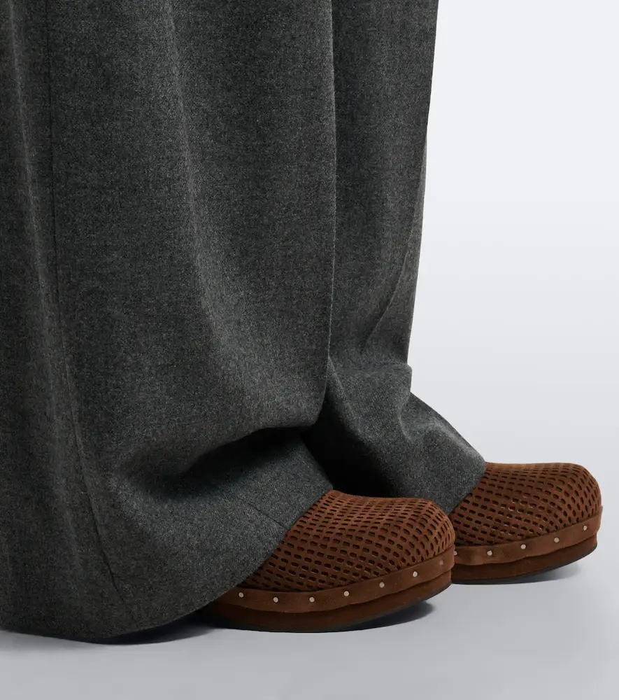 Brunello Cucinelli Monili suede clogs | Thumbnail 5