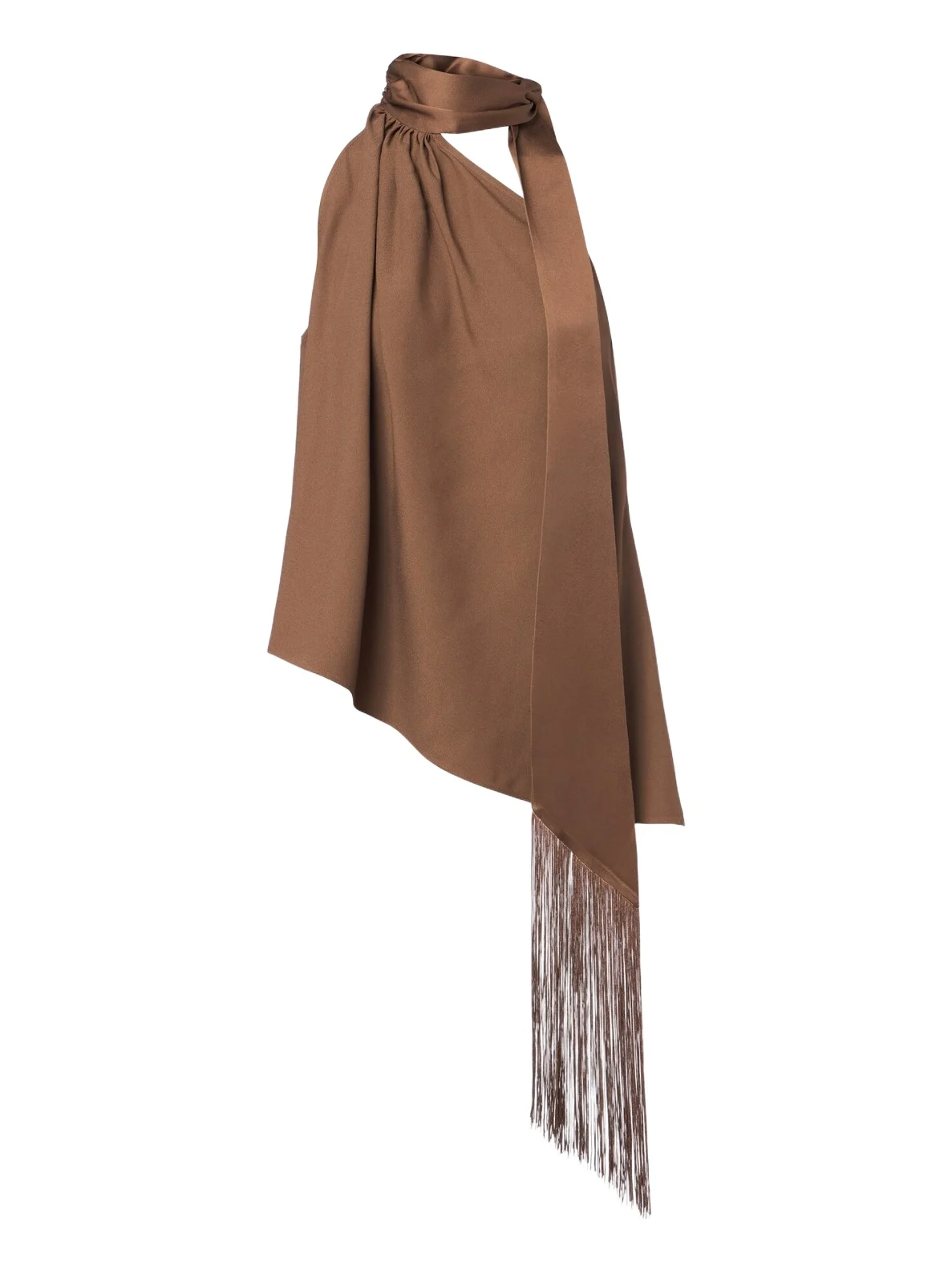 Astor scarf-detail crêpe cady top