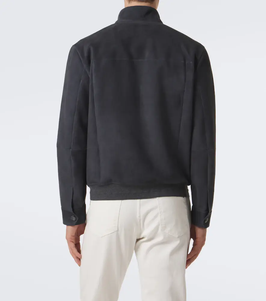 Canali Suede bomber jacket | Thumbnail 2 Canali Suede bomber jacket | Thumbnail 2