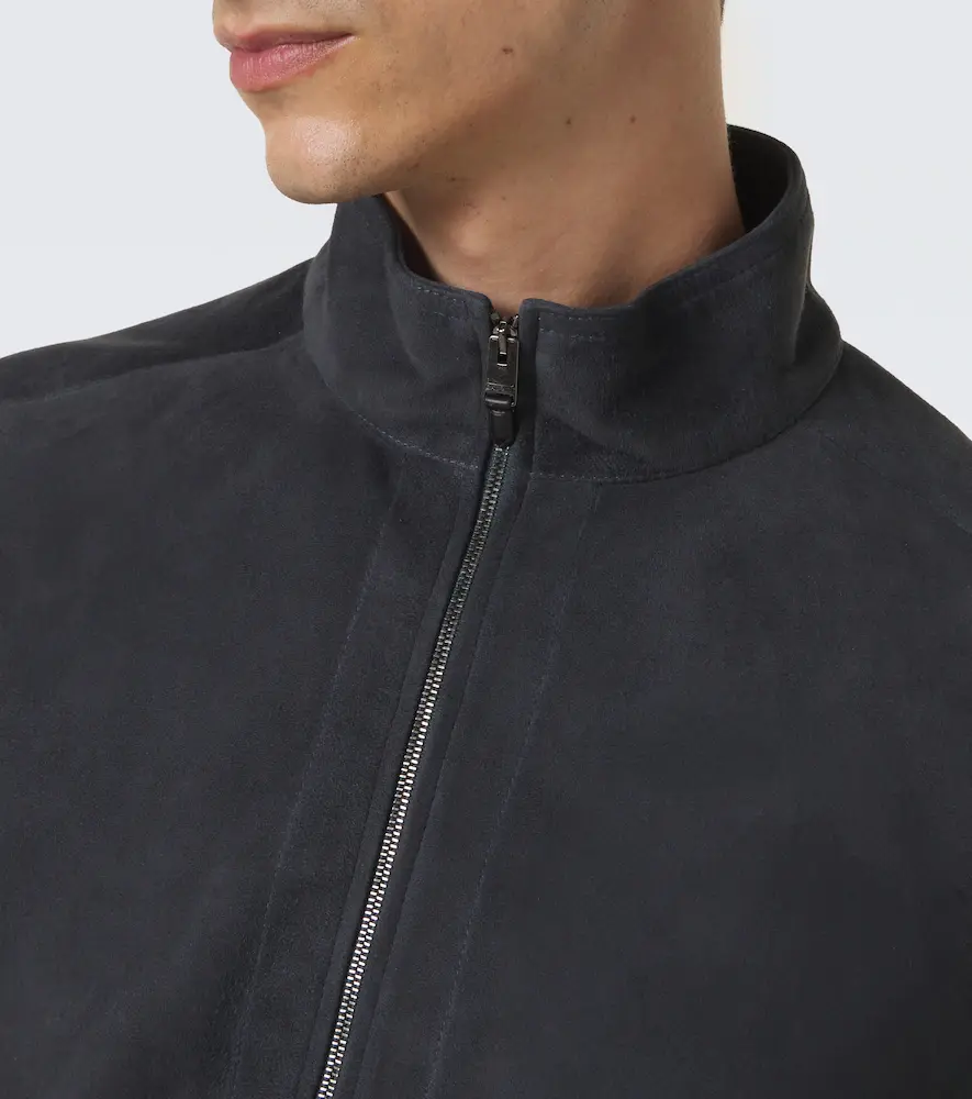 Canali Suede bomber jacket | Thumbnail 5 Canali Suede bomber jacket | Thumbnail 5