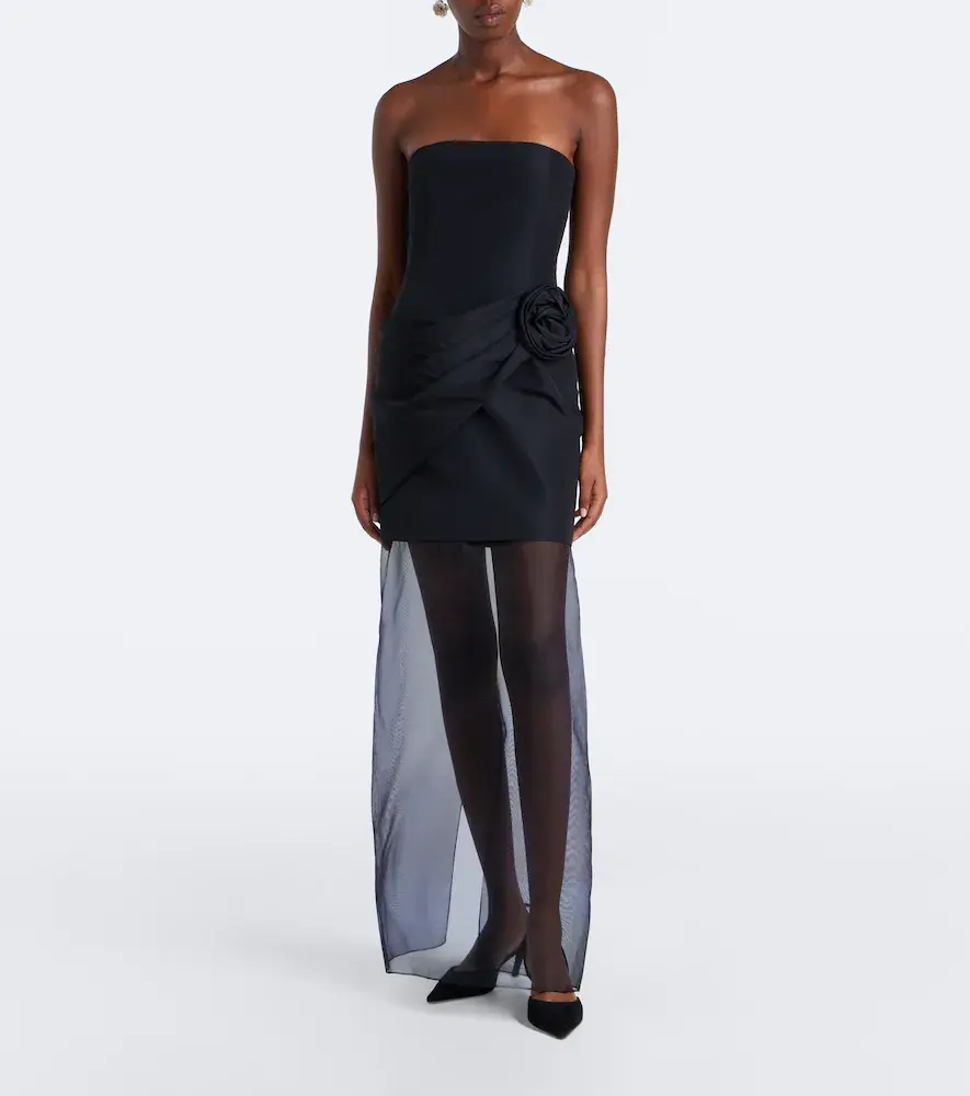 Carolina Herrera Silk faille and organza bustier gown | Thumbnail 2 Carolina Herrera Silk faille and organza bustier gown | Thumbnail 2