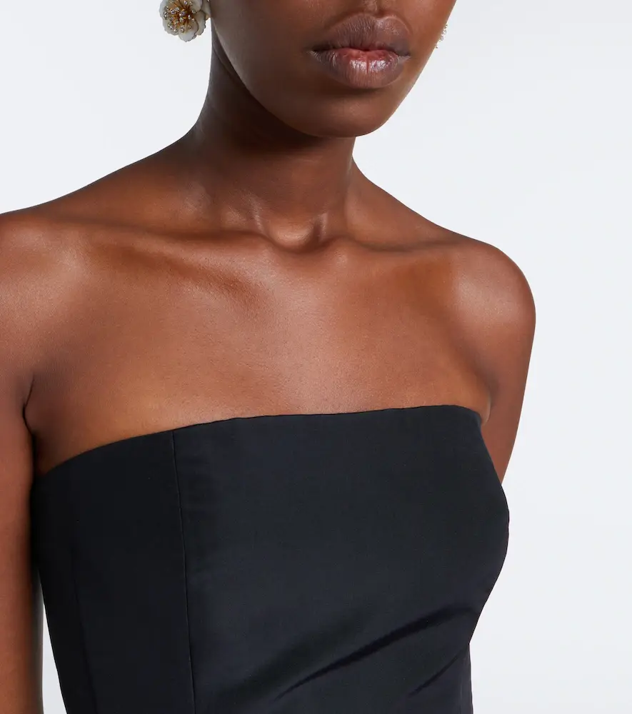 Carolina Herrera Silk faille and organza bustier gown | Thumbnail 4 Carolina Herrera Silk faille and organza bustier gown | Thumbnail 4