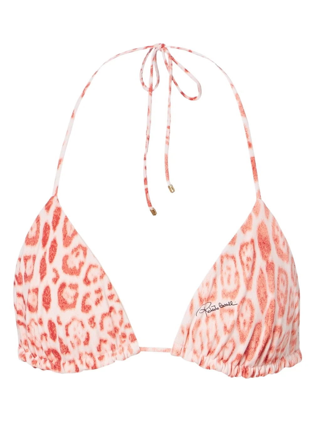 Leopard-print triangle bikini top Leopard-print triangle bikini top