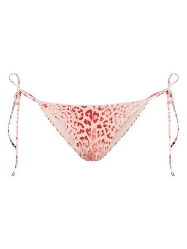 Leopard-print bikini bottoms