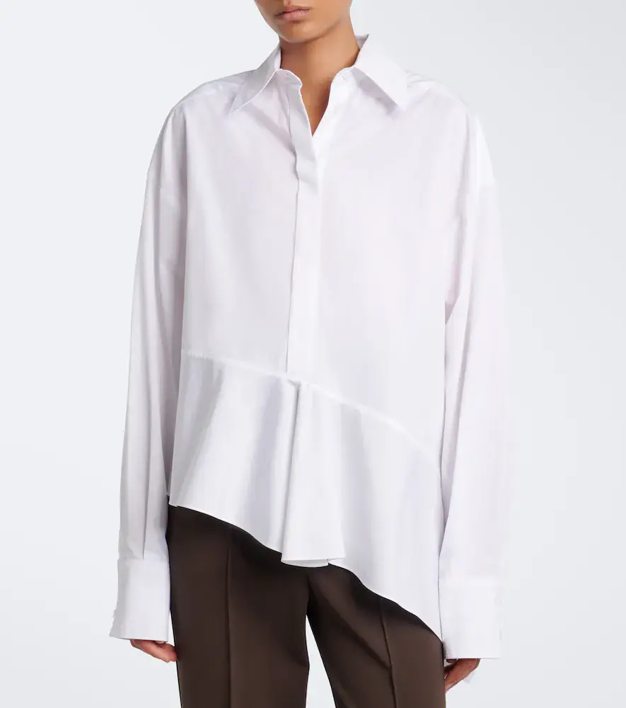 Sportmax Asymmetric cotton poplin shirt | Thumbnail 2 Sportmax Asymmetric cotton poplin shirt | Thumbnail 2