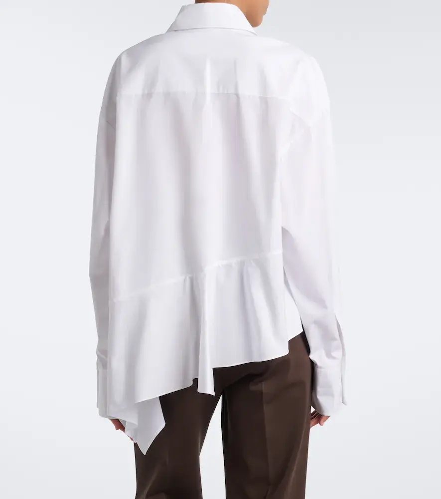 Sportmax Asymmetric cotton poplin shirt | Thumbnail 6 Sportmax Asymmetric cotton poplin shirt | Thumbnail 6