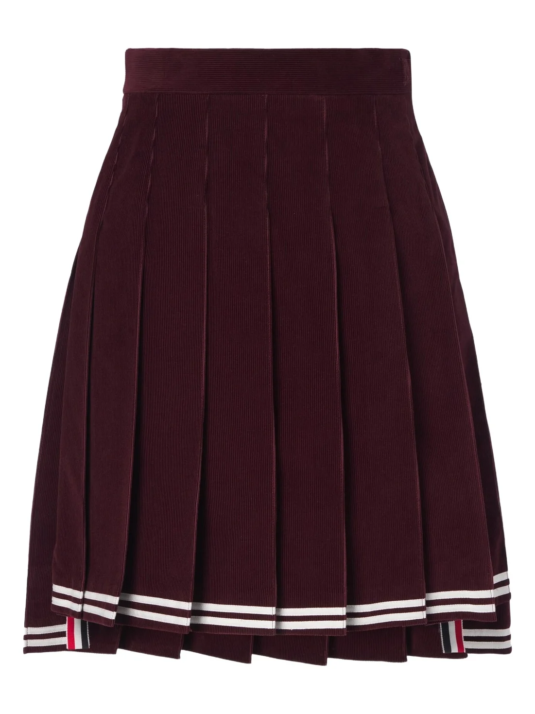 Thom Browne Cotton corduroy pleated miniskirt