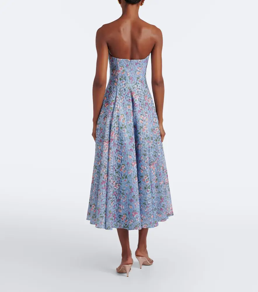 Markarian Embroidered floral bustier cocktail dress | Thumbnail 5 Markarian Embroidered floral bustier cocktail dress | Thumbnail 5