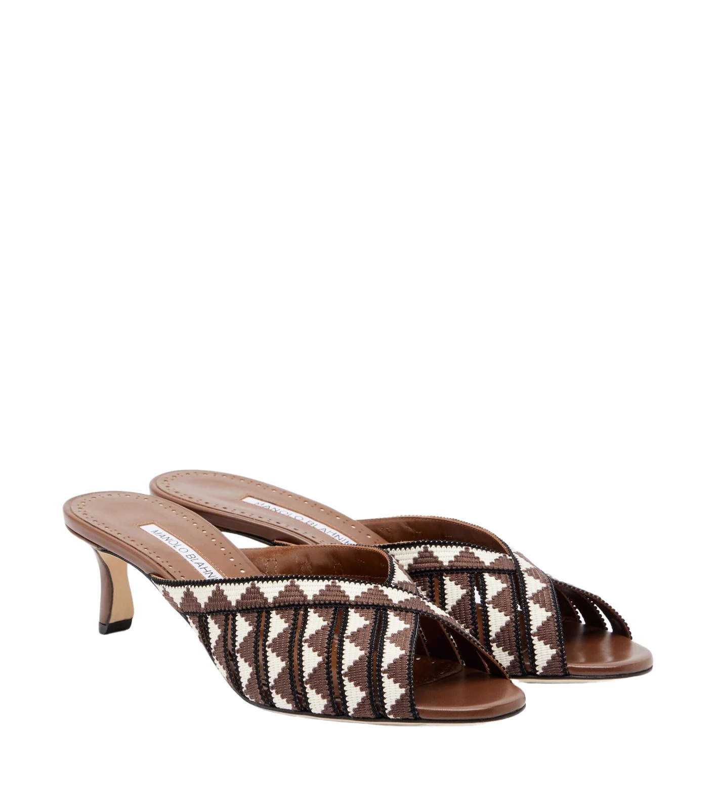 Manolo Blahnik Trofesamu knitted mules