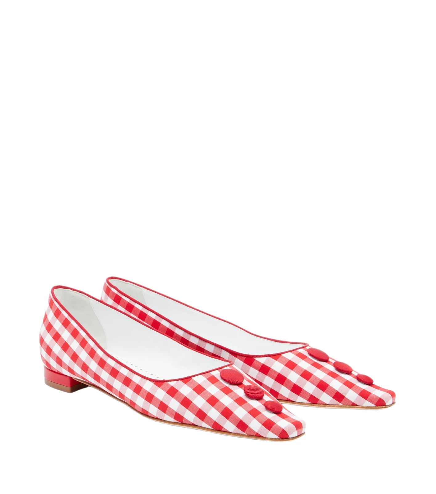 Manolo Blahnik Alexa gingham pumps
