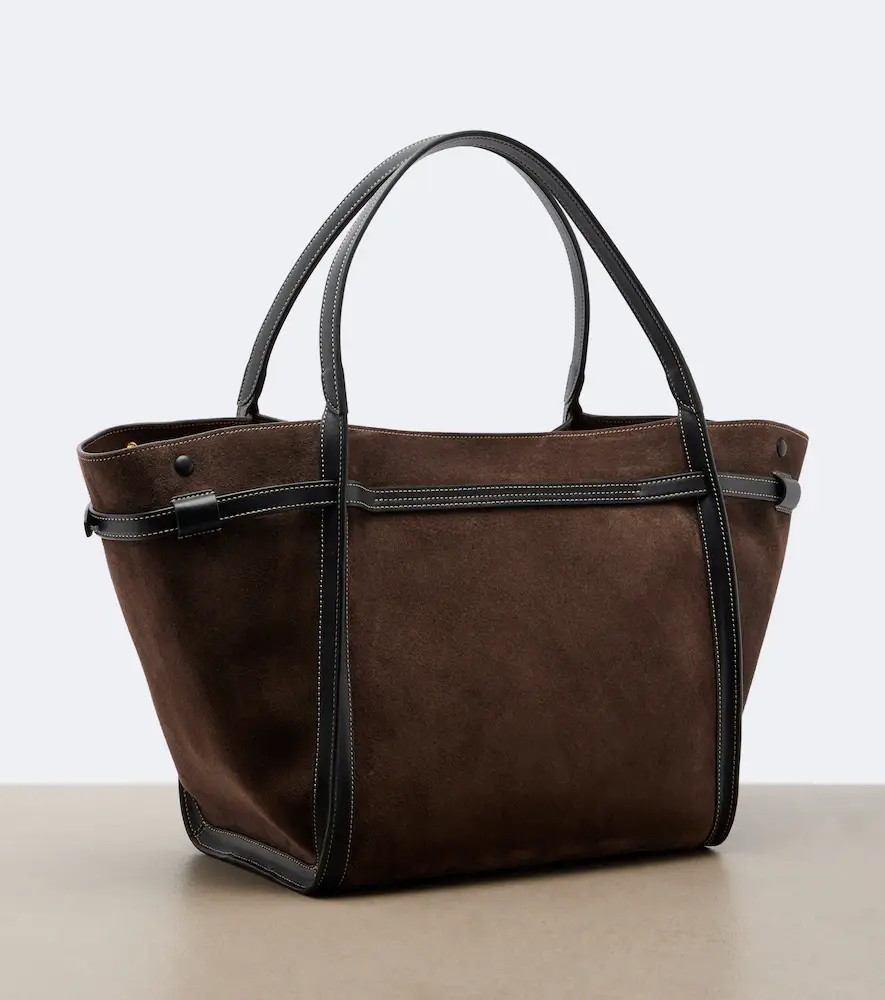 Tod's T Timeless Medium suede tote bag | Thumbnail 3 Tod's T Timeless Medium suede tote bag | Thumbnail 3