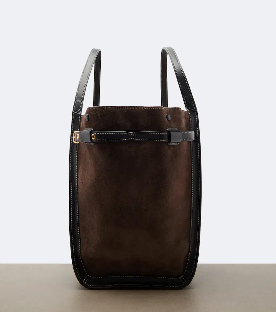 Tod's T Timeless Medium suede tote bag | Thumbnail 4 Tod's T Timeless Medium suede tote bag | Thumbnail 4