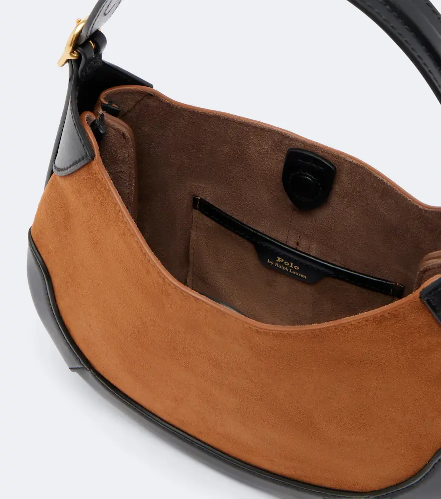 Polo Ralph Lauren Polo ID Small suede shoulder bag | Thumbnail 3 Polo Ralph Lauren Polo ID Small suede shoulder bag | Thumbnail 3