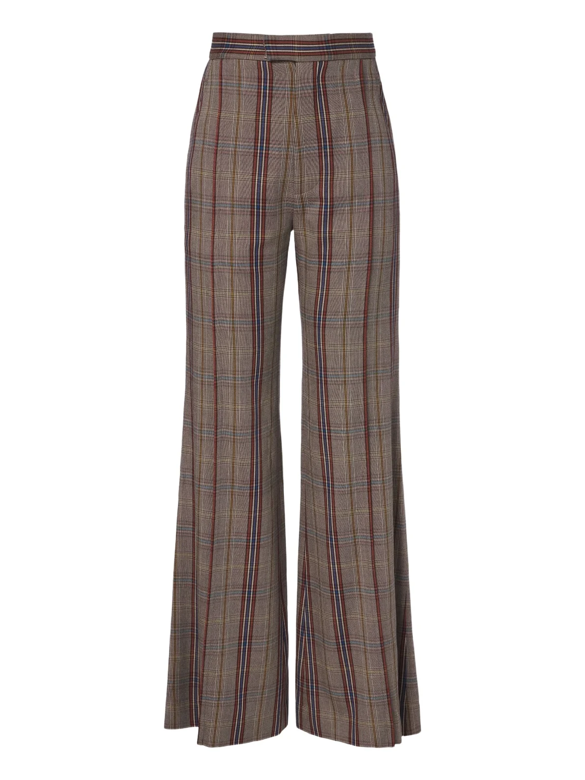 Checked wide-leg pants Checked wide-leg pants