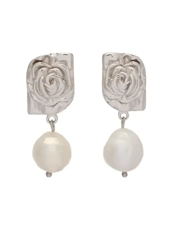 Floral faux-pearl drop earrings Floral faux-pearl drop earrings