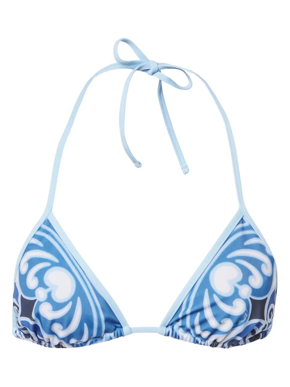 Printed bikini top