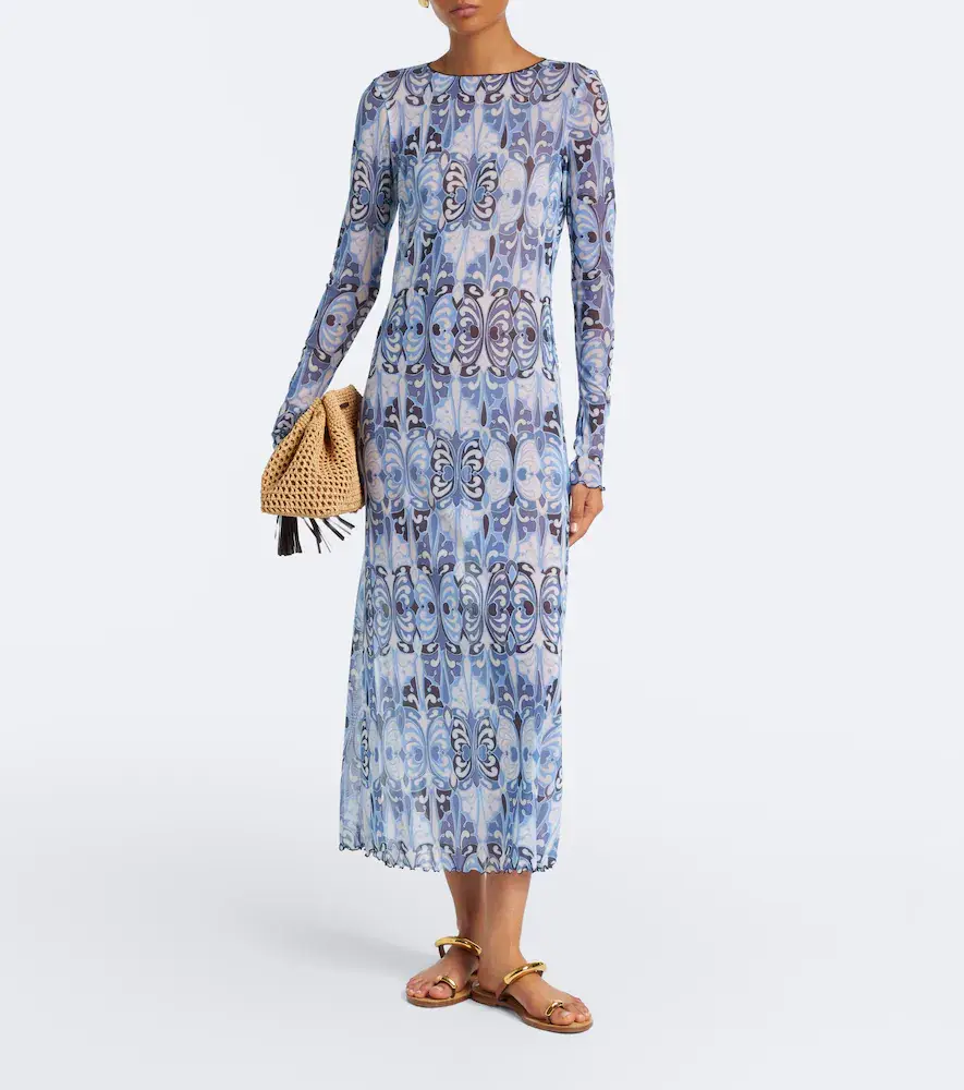 La DoubleJ Slinky Swing printed midi dress | Thumbnail 4 La DoubleJ Slinky Swing printed midi dress | Thumbnail 4