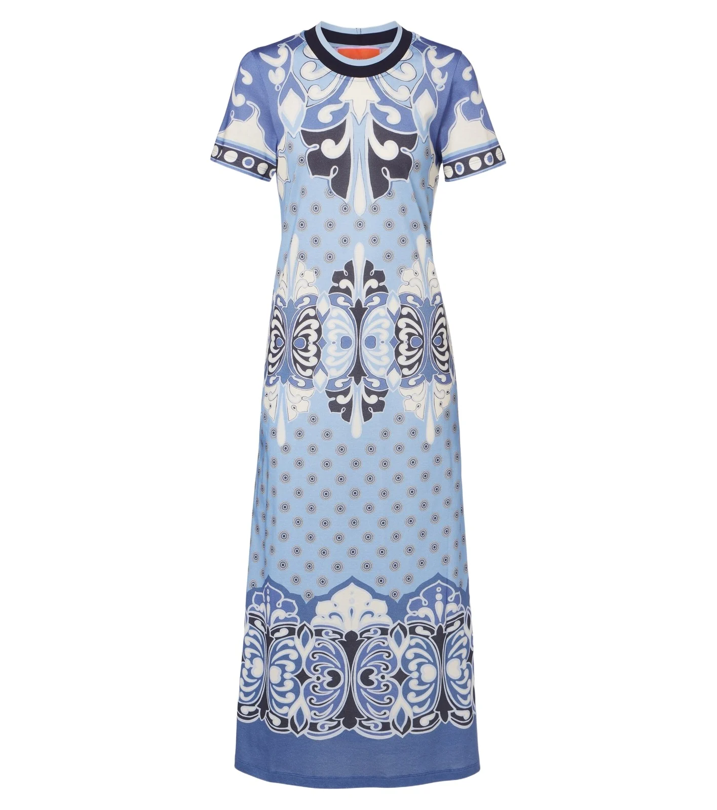 Sporty Swing printed cotton jersey midi dress